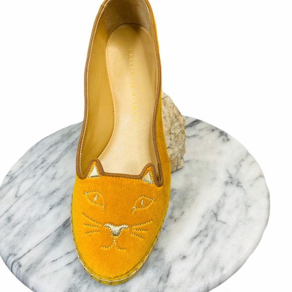 Charlotte Olympia Shoes Charlotte Olympia Cat Flats Poshmark